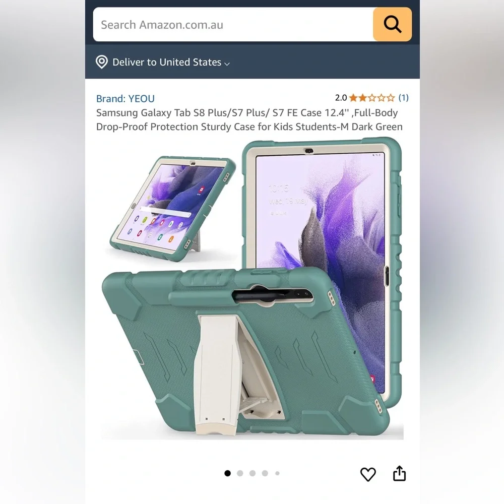 🆕 Samsung galaxy tab S8 plus tablet case